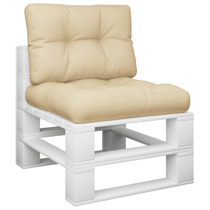 Palettenkissen 2-Tlg. Stoff Beige