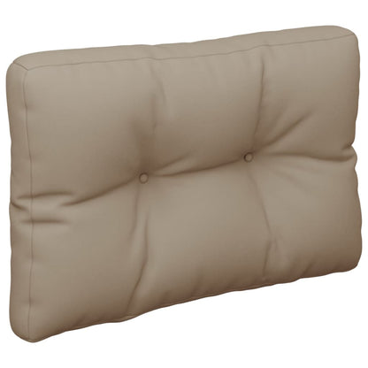 Palettenkissen 2-Tlg. Stoff Taupe