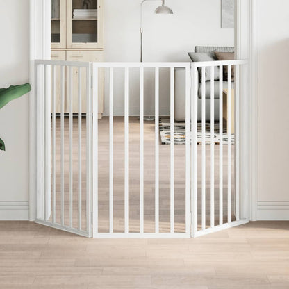 Hundegitter Faltbar 3 Paneele 150 Cm Pappelholz