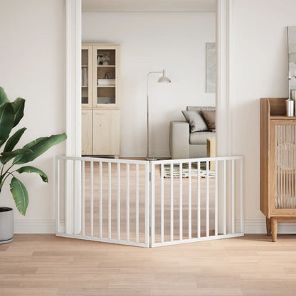 Hundegitter Faltbar 2 Paneele 160 Cm Pappelholz