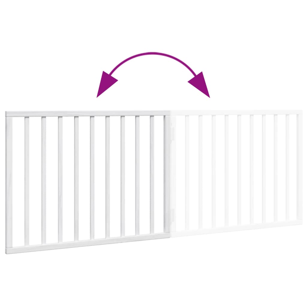 Hundegitter Faltbar 2 Paneele 160 Cm Pappelholz