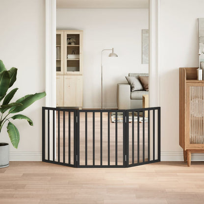 3-Tlg. Hundetor Faltbar 150 Cm Pappelholz