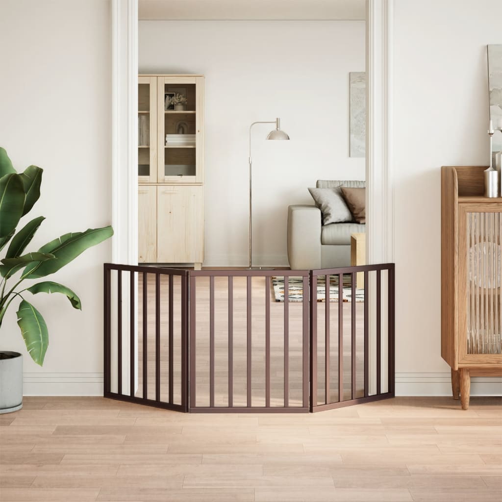 3-Tlg. Hundetor Faltbar 150 Cm Pappelholz