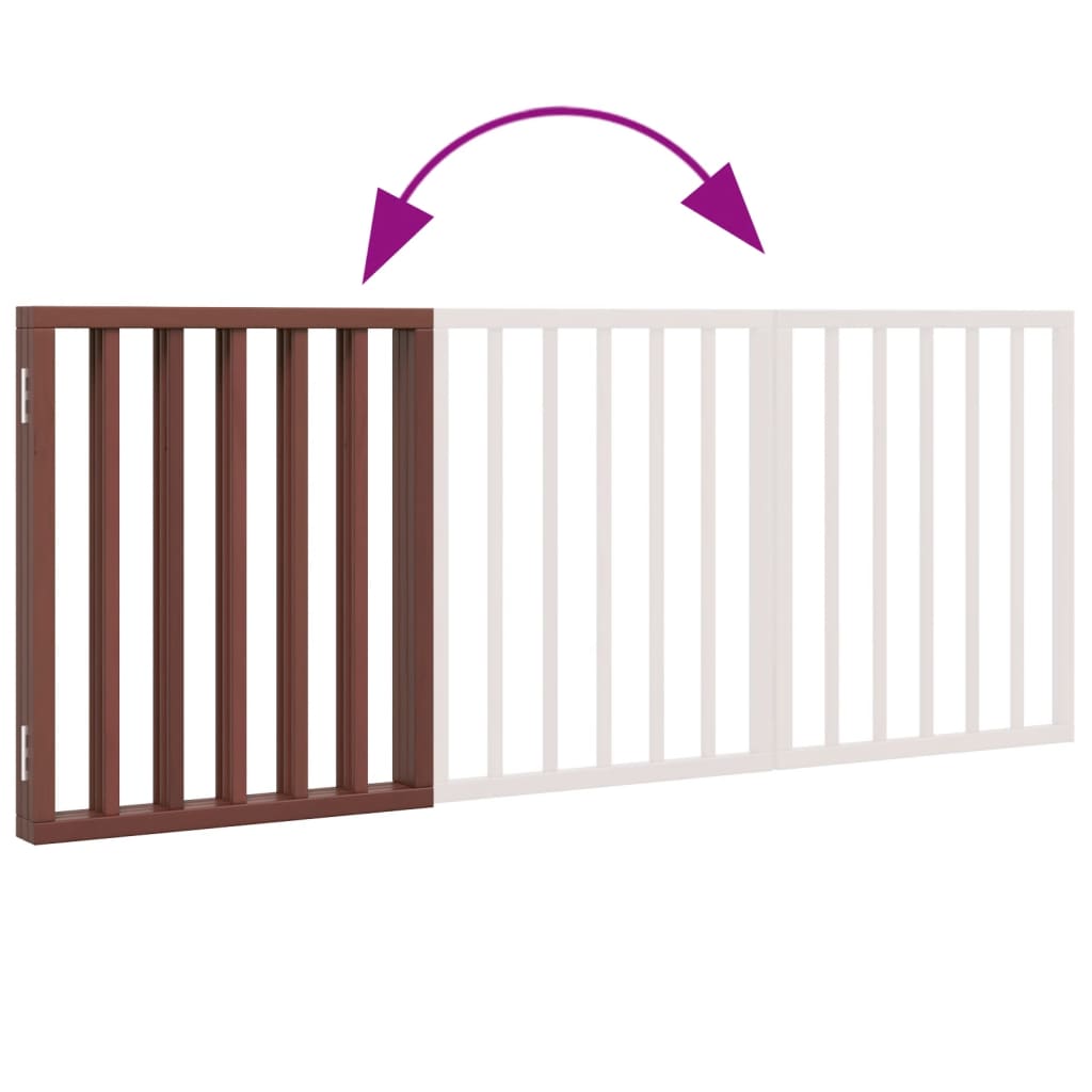 3-Tlg. Hundetor Faltbar 150 Cm Pappelholz