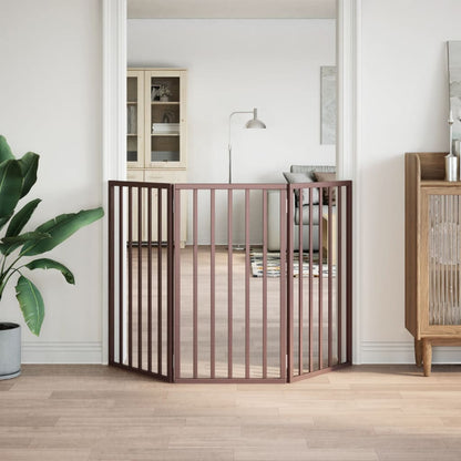 3-Tlg. Hundetor Faltbar 150 Cm Pappelholz