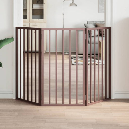 3-Tlg. Hundetor Faltbar 150 Cm Pappelholz