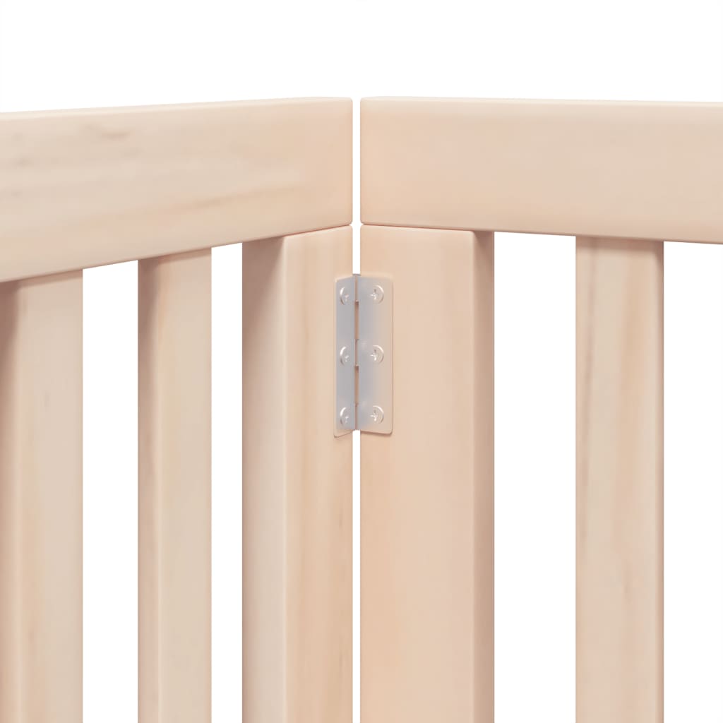 Hundegitter Mit Tür Faltbar 6 Paneele 300 Cm Pappelholz