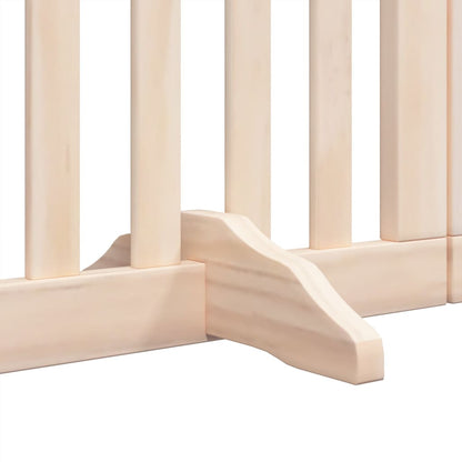 Hundegitter Mit Tür Faltbar 6 Paneele 300 Cm Pappelholz