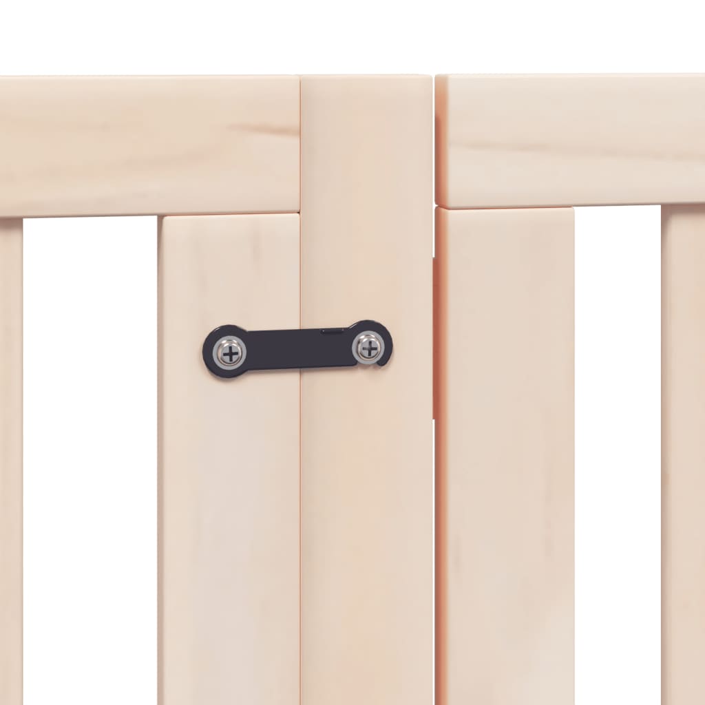 Hundegitter Mit Tür Faltbar 6 Paneele 300 Cm Pappelholz