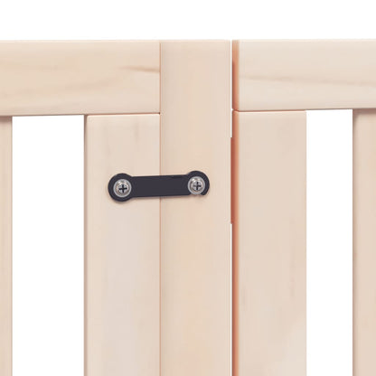 Hundegitter Mit Tür Faltbar 6 Paneele 300 Cm Pappelholz