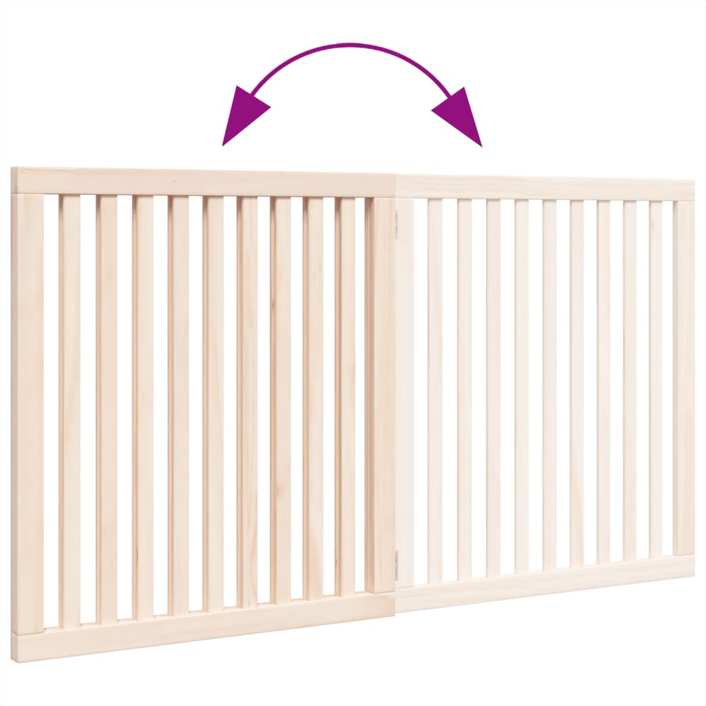 2-Tlg. Hundetor Faltbar 160 Cm Pappelholz