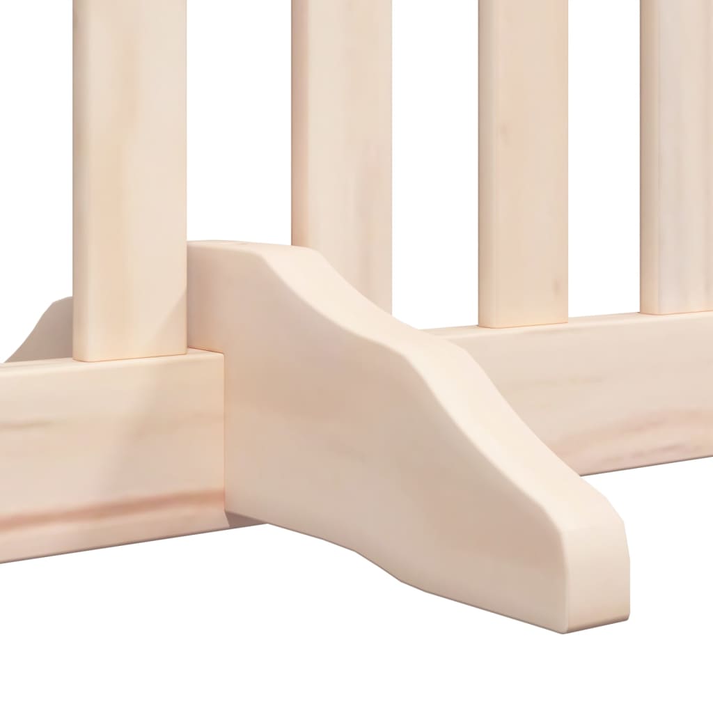 4-Tlg. Hundetor Mit Tür Faltbar 320 Cm Pappelholz