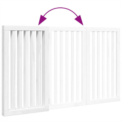 3-Tlg. Hundetor Faltbar 150 Cm Pappelholz