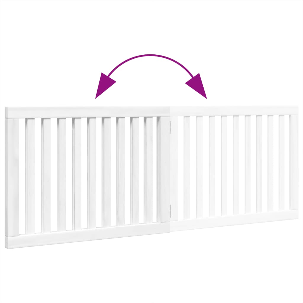 2-Tlg. Hundetor Faltbar 160 Cm Pappelholz