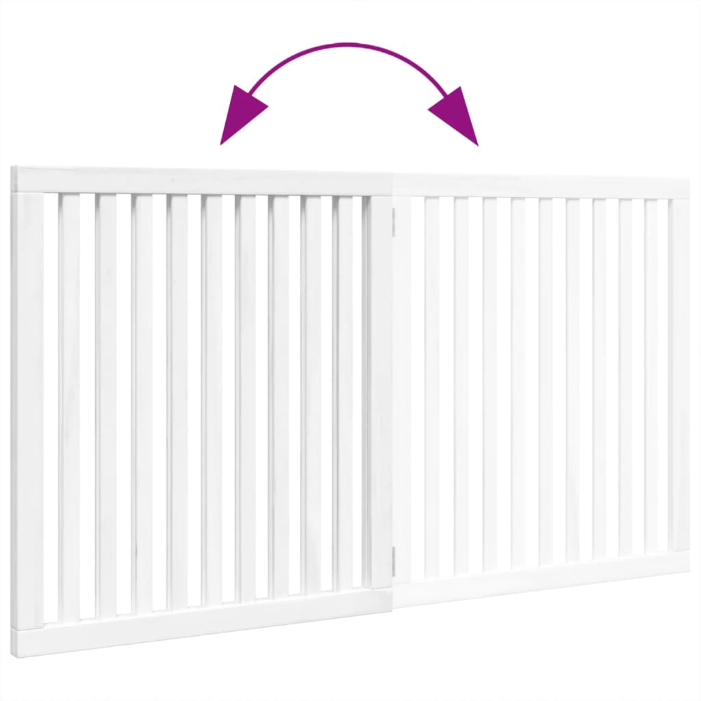 2-Tlg. Hundetor Faltbar 160 Cm Pappelholz