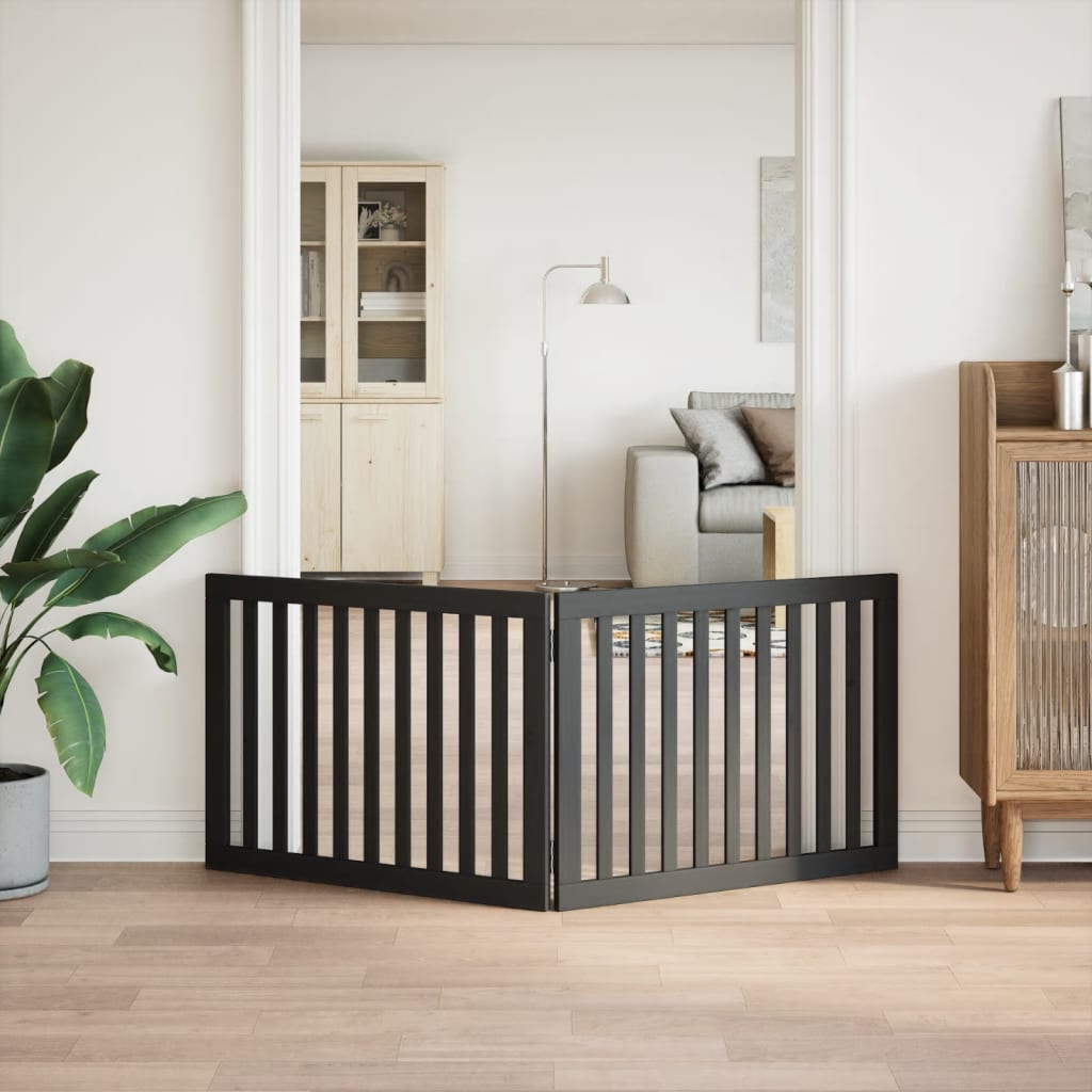 2-Tlg. Hundetor Faltbar 160 Cm Pappelholz