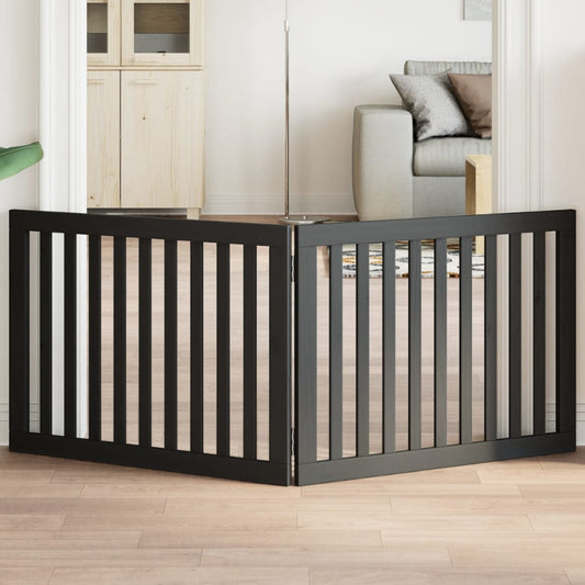 2-Tlg. Hundetor Faltbar 160 Cm Pappelholz