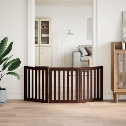 3-Tlg. Hundetor Faltbar 150 Cm Pappelholz