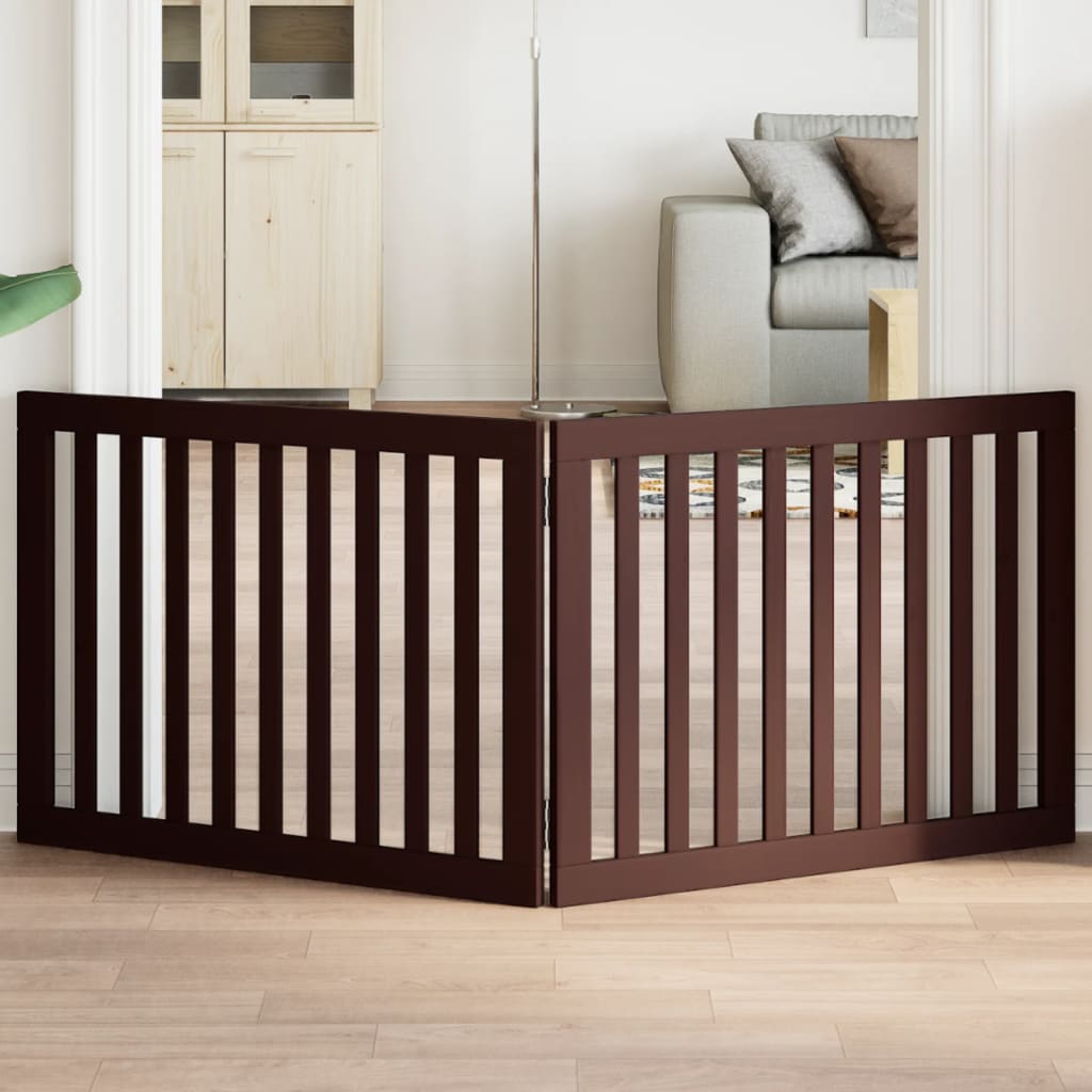 2-Tlg. Hundetor Faltbar 160 Cm Pappelholz