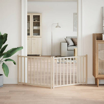 2-Tlg. Hundetor Faltbar 160 Cm Massivholz Tanne