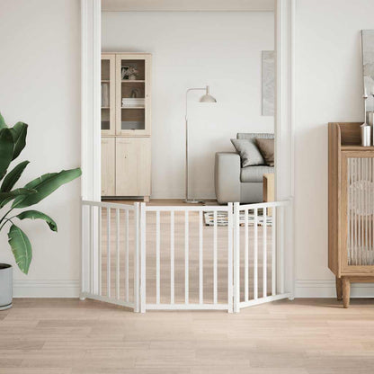 3-Tlg. Hundetor Faltbar 150 Cm Massivholz Tanne