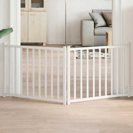 2-Tlg. Hundetor Faltbar 160 Cm Massivholz Tanne