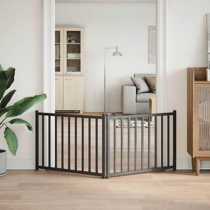 2-Tlg. Hundetor Faltbar 160 Cm Massivholz Tanne