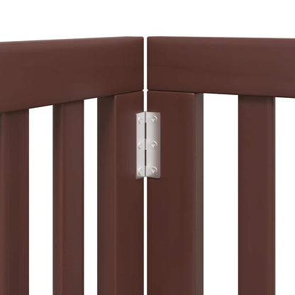 15-Tlg. Hundetor Mit Tür Faltbar 750 Cm Pappelholz