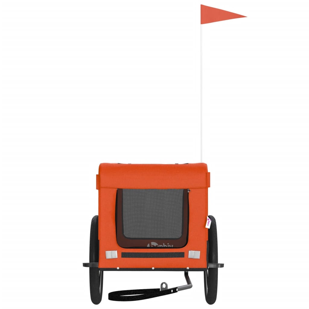 Fahrradanhänger Hunde Und Schwarz Oxford-Gewebe & Eisen