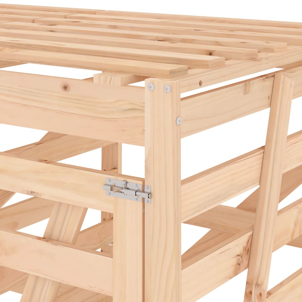 Mülltonnenbox Für 4 Tonnen Massivholz Kiefer