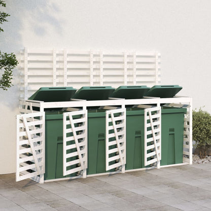 Mülltonnenbox Für 4 Tonnen Massivholz Kiefer