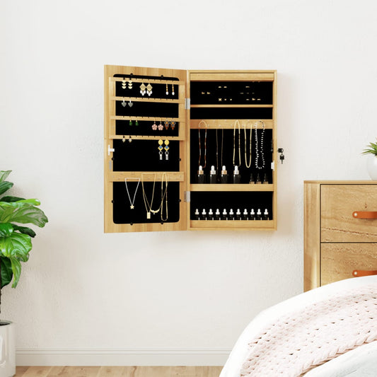 Spiegel-Schmuckschrank Mit Led-Beleuchtung Wandmontage