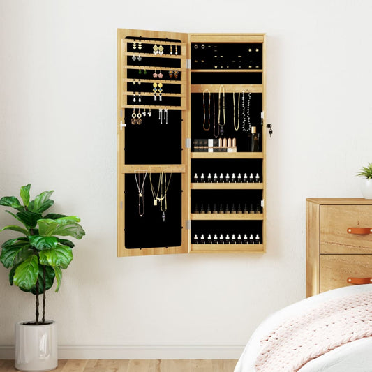 Spiegel-Schmuckschrank Mit Led-Beleuchtung Wandmontage