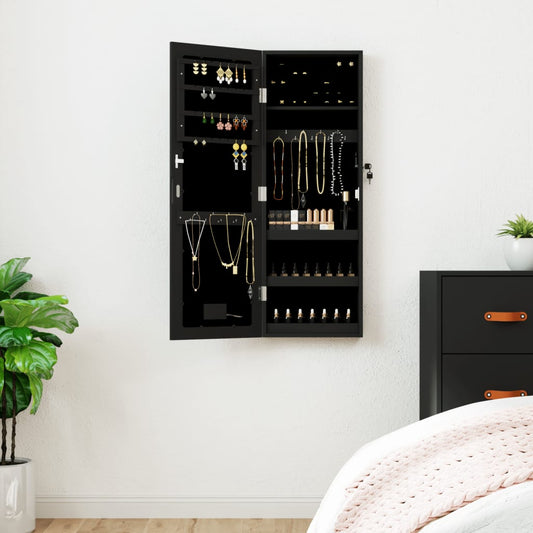 Spiegel-Schmuckschrank Mit Led-Beleuchtung Wandmontage