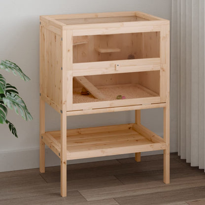 Hamsterkäfig 55 X 40 X 80 Cm Massivholz Tanne