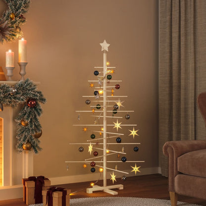 Weihnachtsbaum Holz Zum Schmücken Massivholz Kiefer Natur (Unbehandelt)