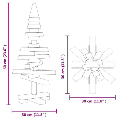 Weihnachtsbaum Holz Zum Schmücken Massivholz Kiefer Natur (Unbehandelt)