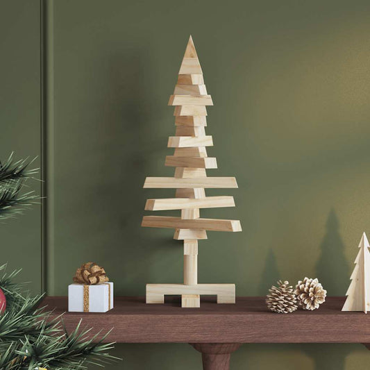 Weihnachtsbaum Holz Zum Schmücken Massivholz Kiefer Natur (Unbehandelt)