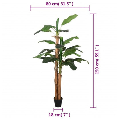 Bananenbaum Künstlich 18 Blätter Grün
