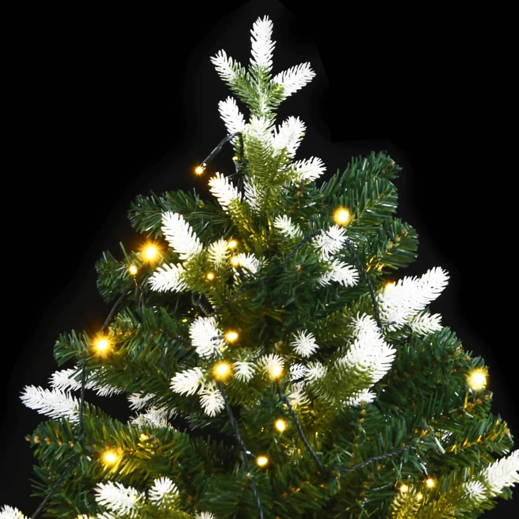 Künstlicher Weihnachtsbaum Klappbar 150 Leds Beschneit