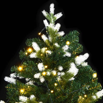 Künstlicher Weihnachtsbaum Klappbar 150 Leds Beschneit