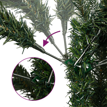 Künstlicher Weihnachtsbaum Klappbar 150 Leds Beschneit