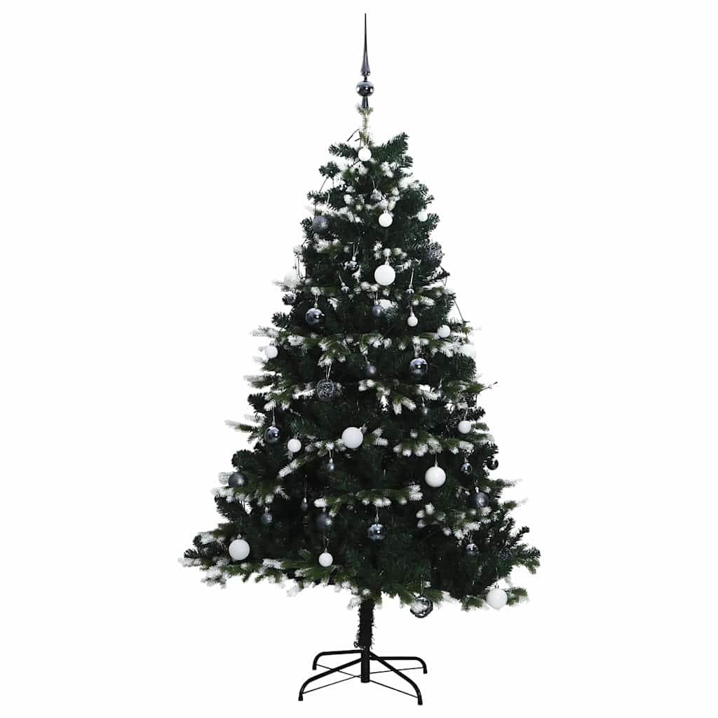 Künstlicher Weihnachtsbaum Klappbar 150 Leds & Kugeln