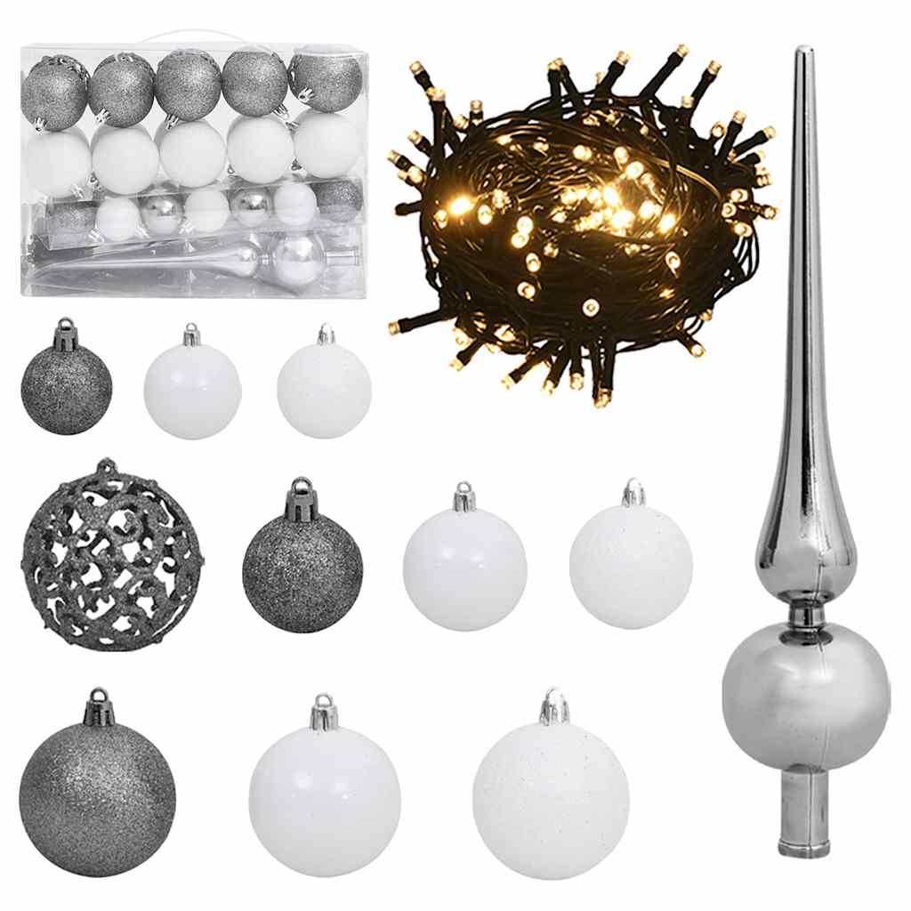 Künstlicher Weihnachtsbaum Klappbar 150 Leds & Kugeln