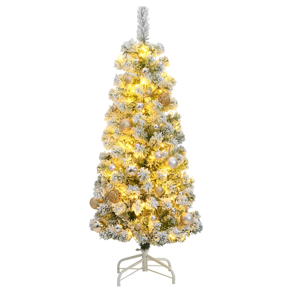 Künstlicher Weihnachtsbaum Klappbar Beschneit