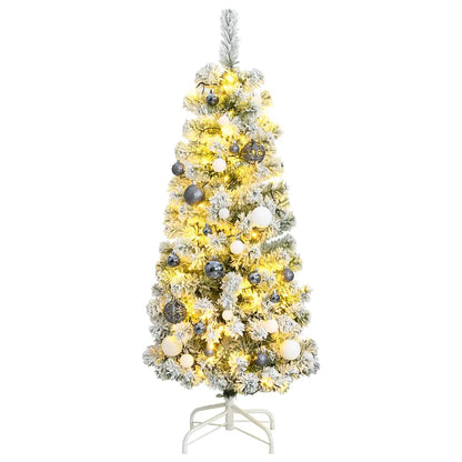 Künstlicher Weihnachtsbaum Klappbar Beschneit