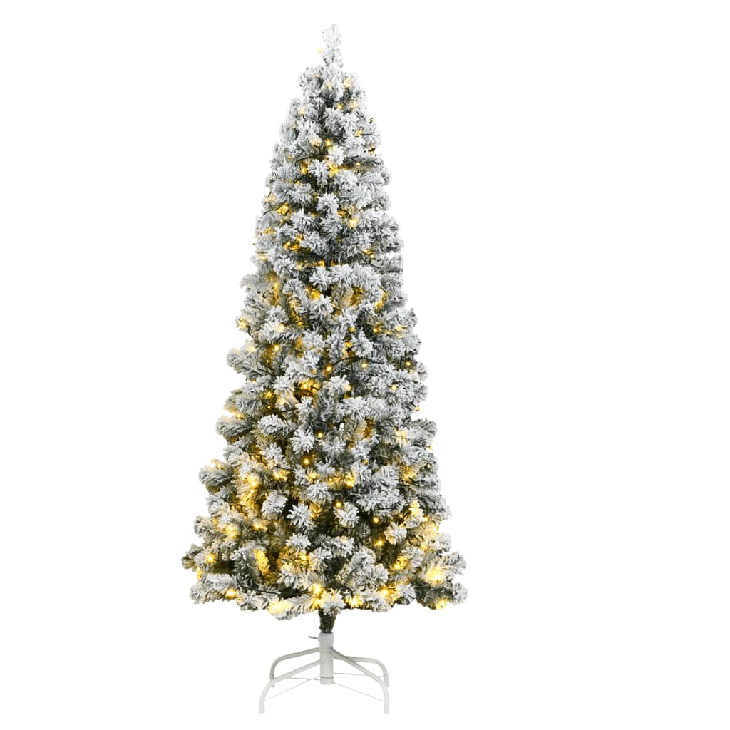Künstlicher Weihnachtsbaum Klappbar Beschneit