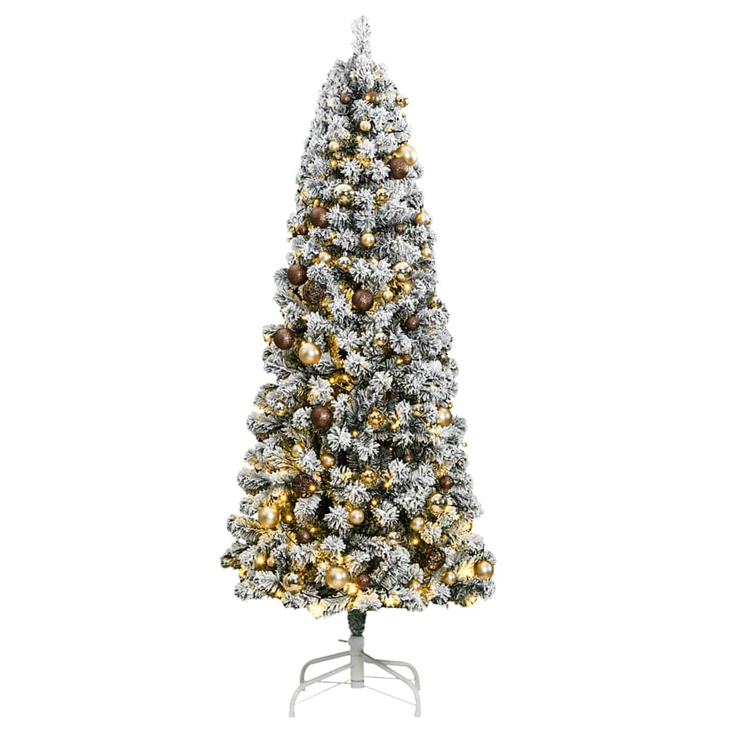 Künstlicher Weihnachtsbaum Klappbar Beschneit