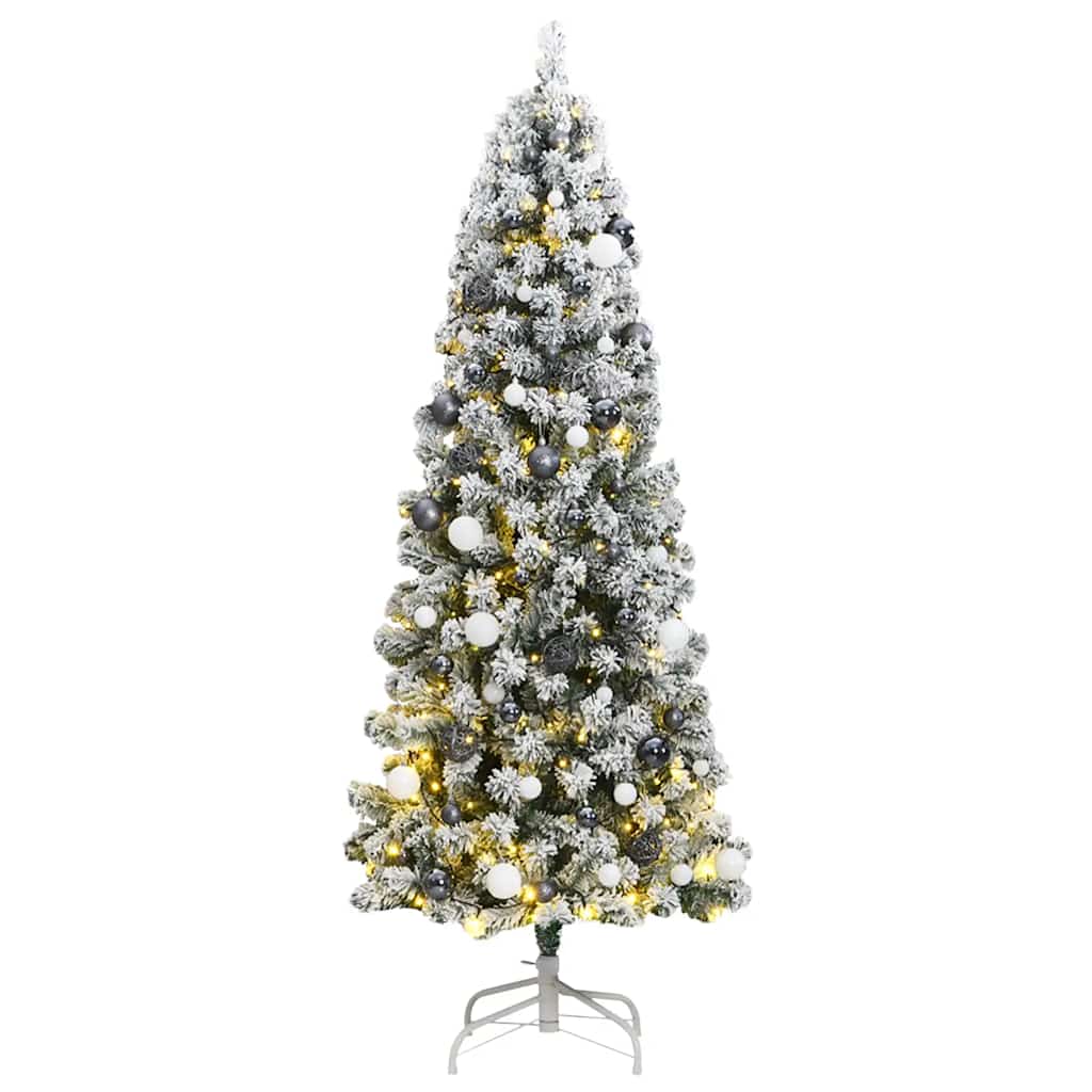 Künstlicher Weihnachtsbaum Klappbar Beschneit