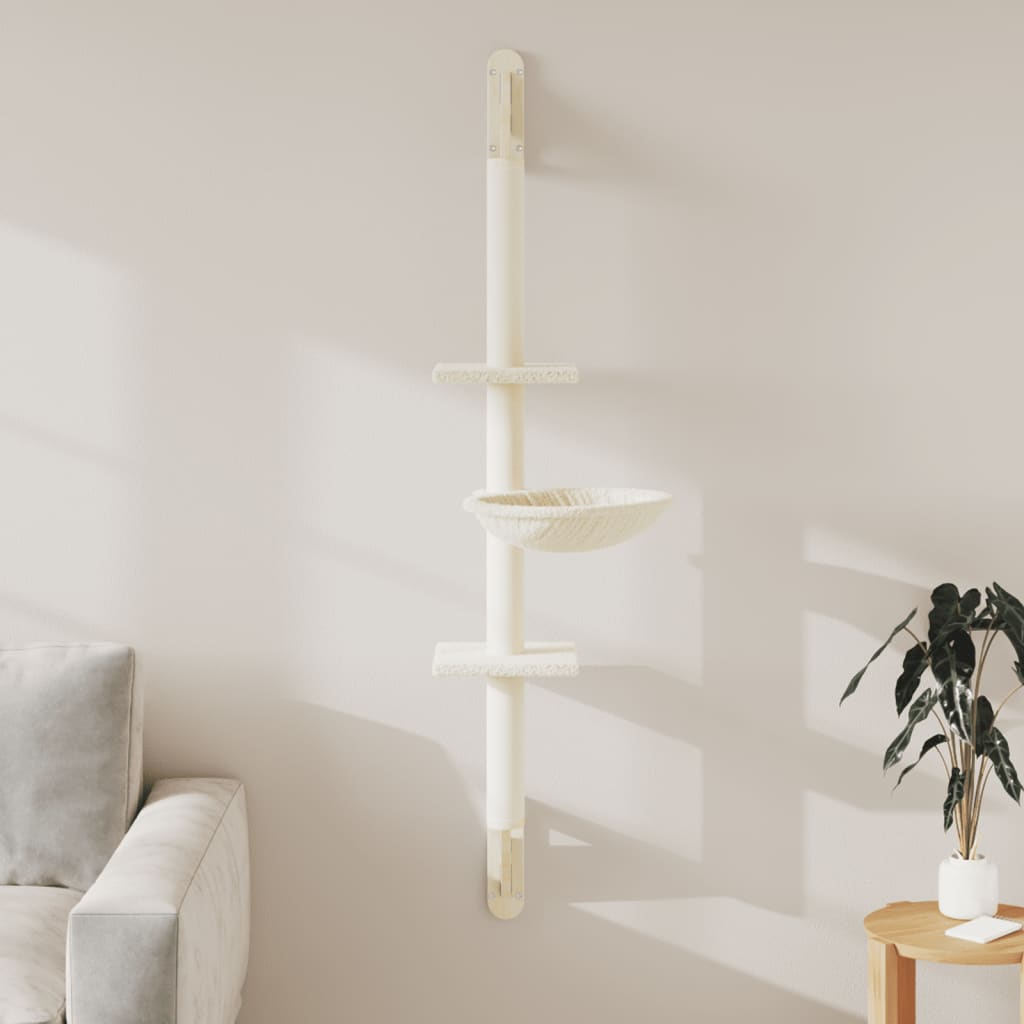 Kratzbaum Mit Kratzsäule Wandmontage 142,5 Cm